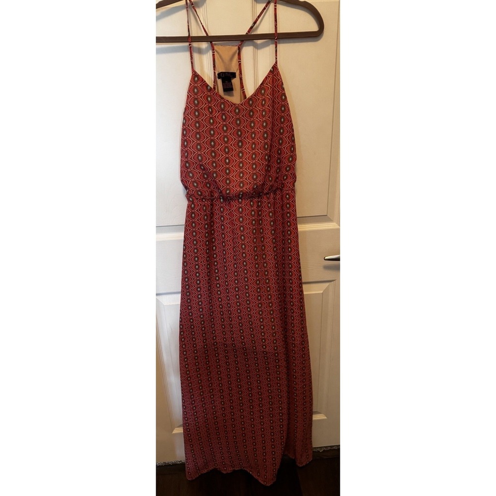 It's Pink Size XL Red  Print Sleeveless Maxi Dress